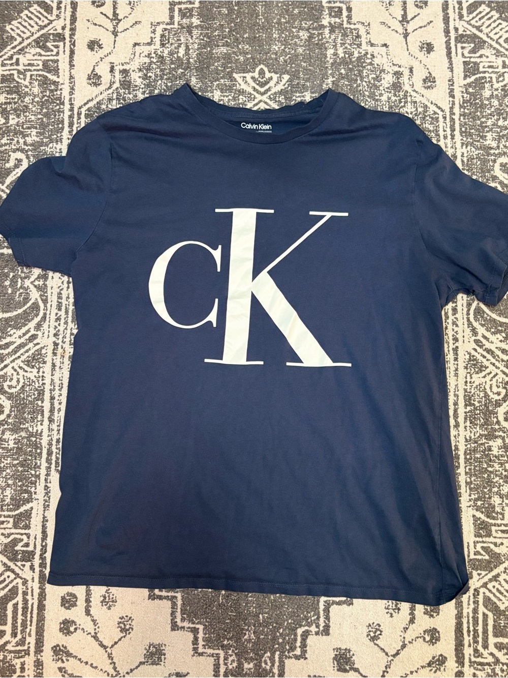 Calvin Klein vintage Navy Blue CK Logo Tee